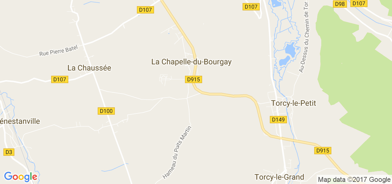 map de la ville de La Chapelle-du-Bourgay