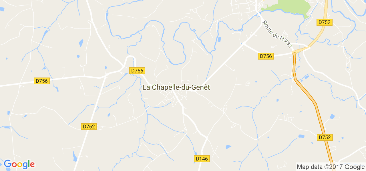 map de la ville de La Chapelle-du-Genêt