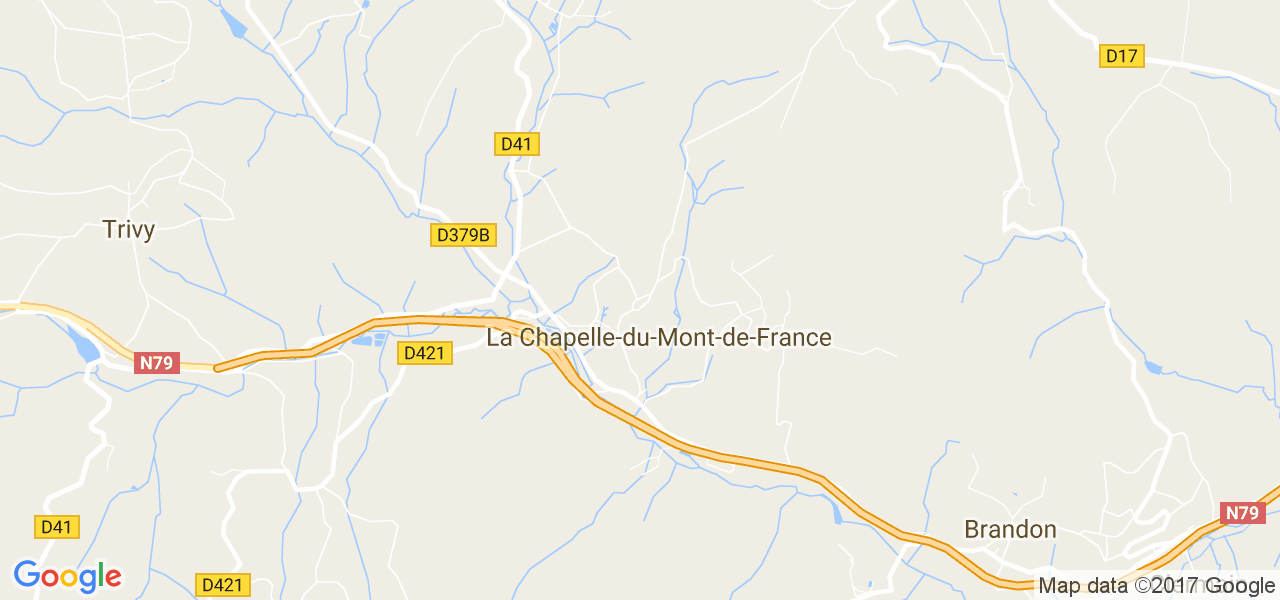 map de la ville de La Chapelle-du-Mont-de-France