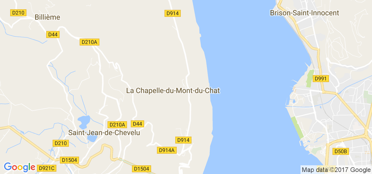 map de la ville de La Chapelle-du-Mont-du-Chat