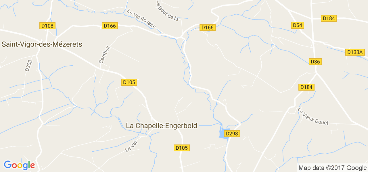 map de la ville de La Chapelle-Engerbold