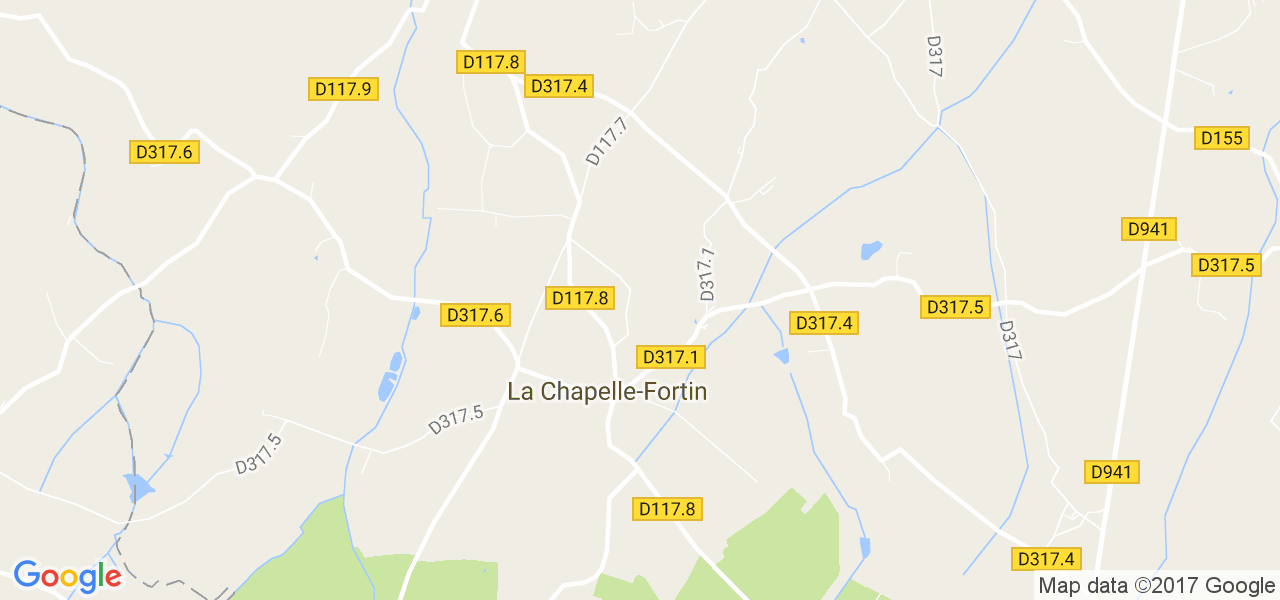 map de la ville de La Chapelle-Fortin