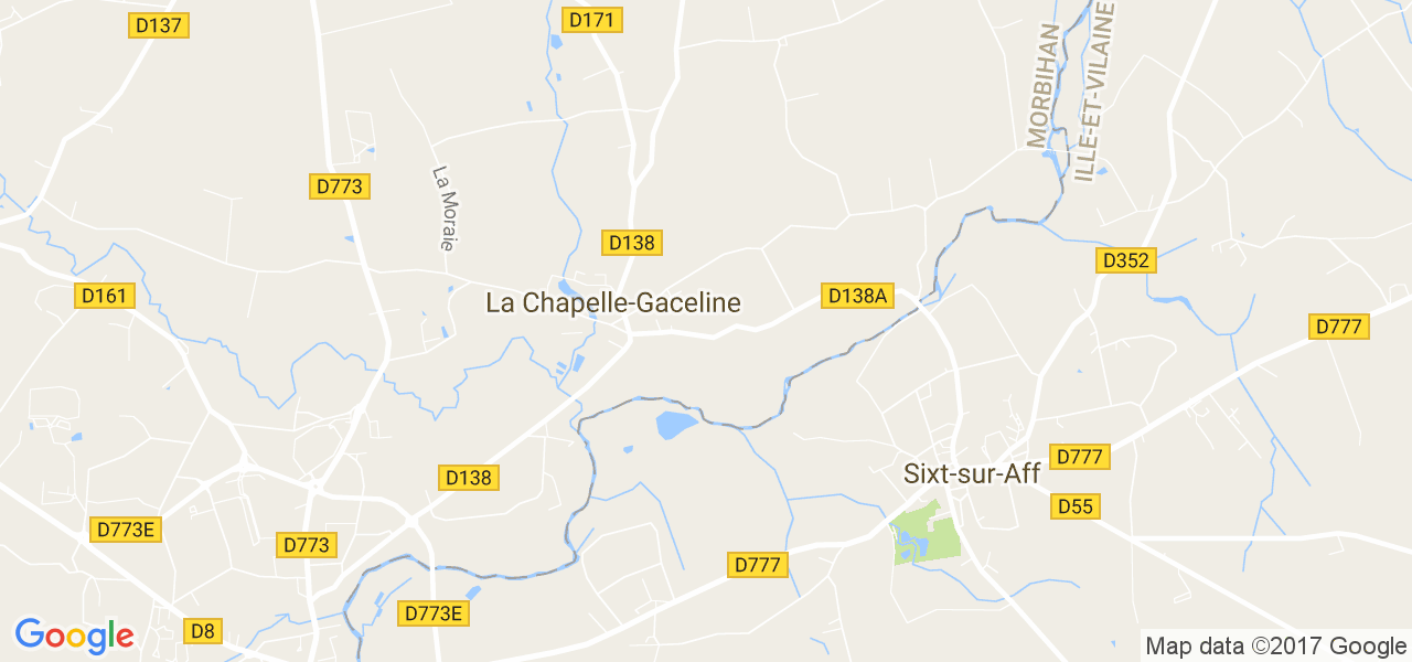 map de la ville de La Chapelle-Gaceline