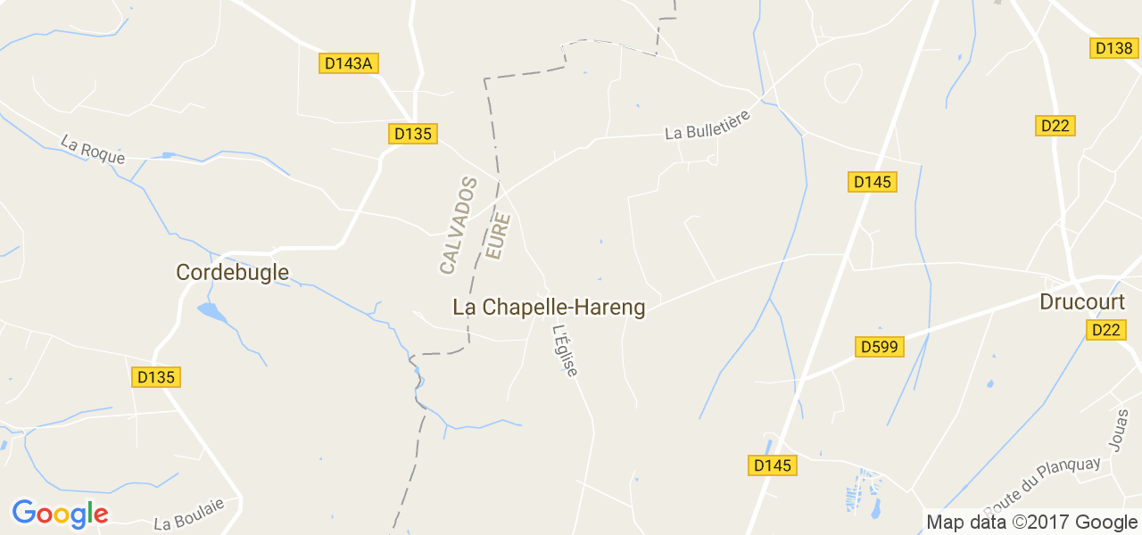 map de la ville de La Chapelle-Hareng