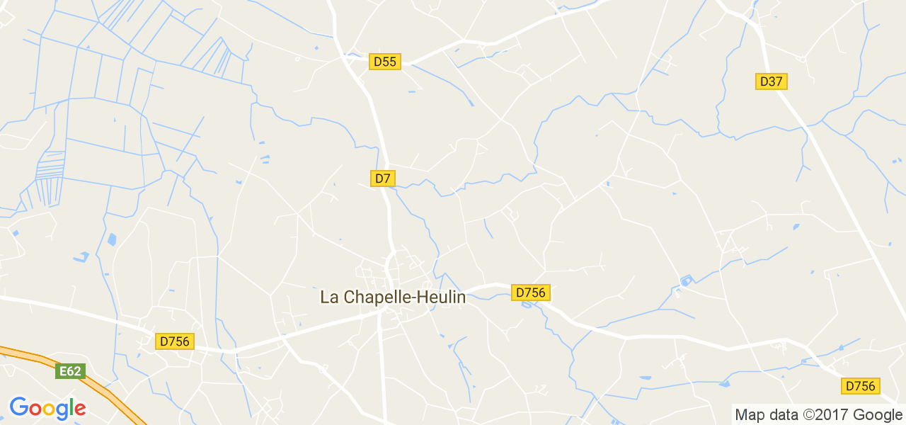 map de la ville de La Chapelle-Heulin