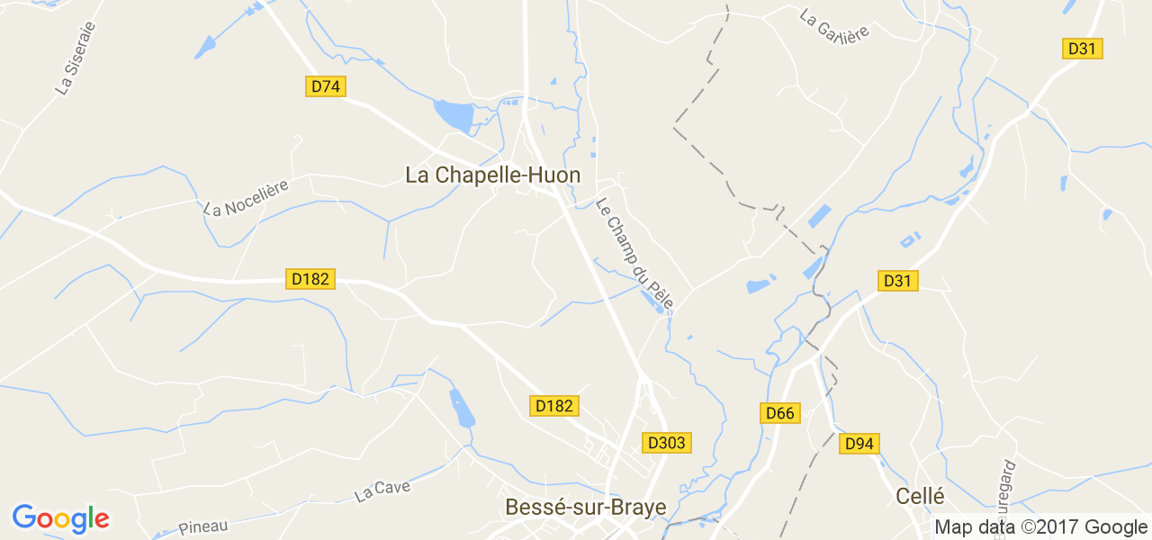 map de la ville de La Chapelle-Huon