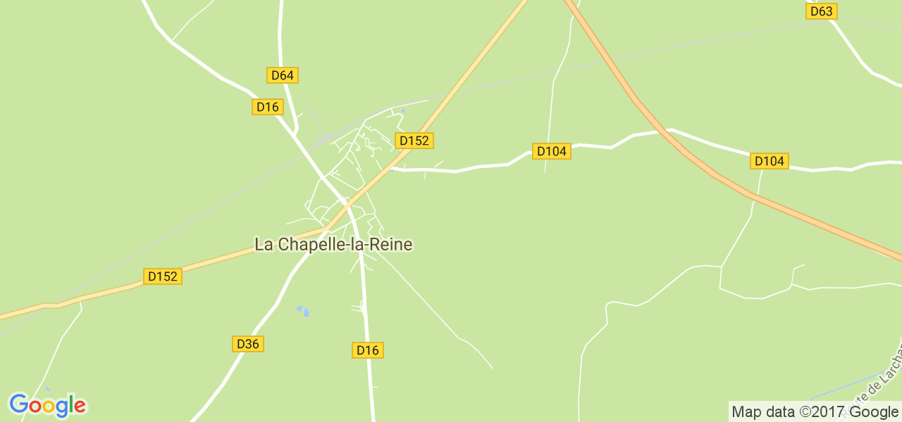 map de la ville de La Chapelle-la-Reine