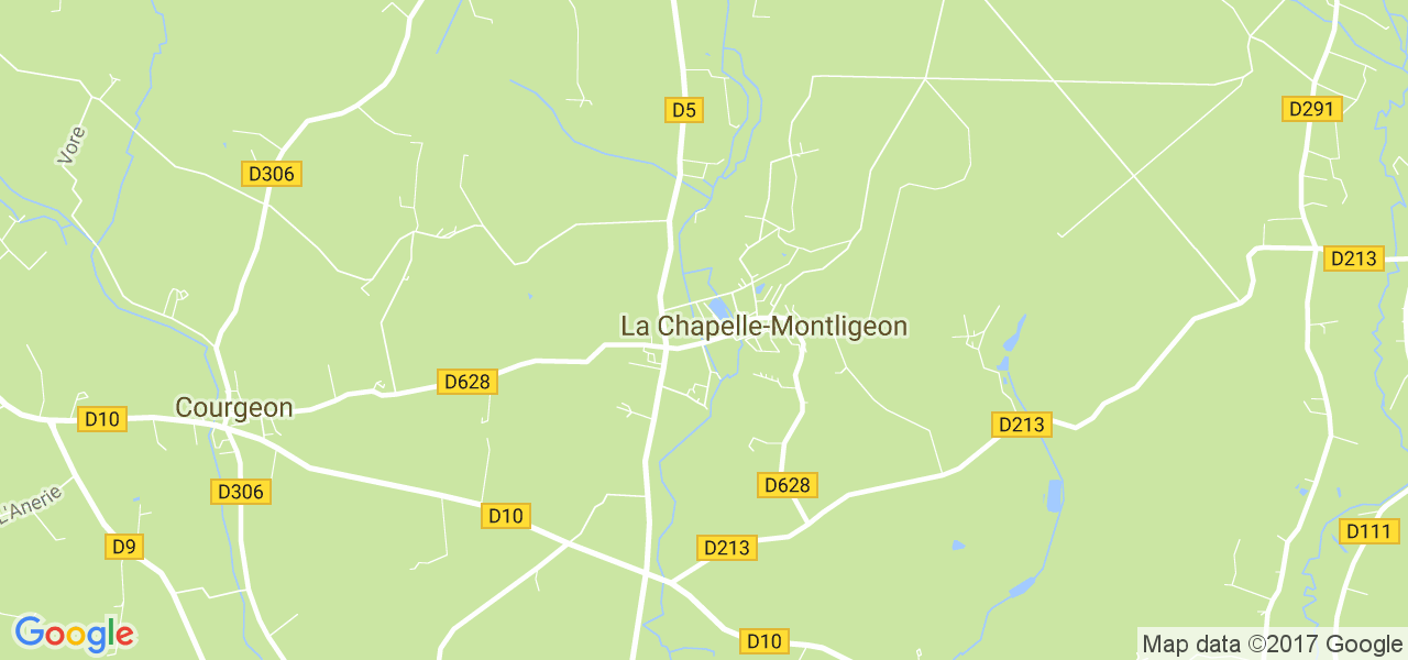 map de la ville de La Chapelle-Montligeon