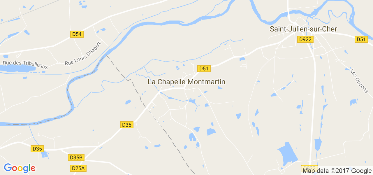 map de la ville de La Chapelle-Montmartin