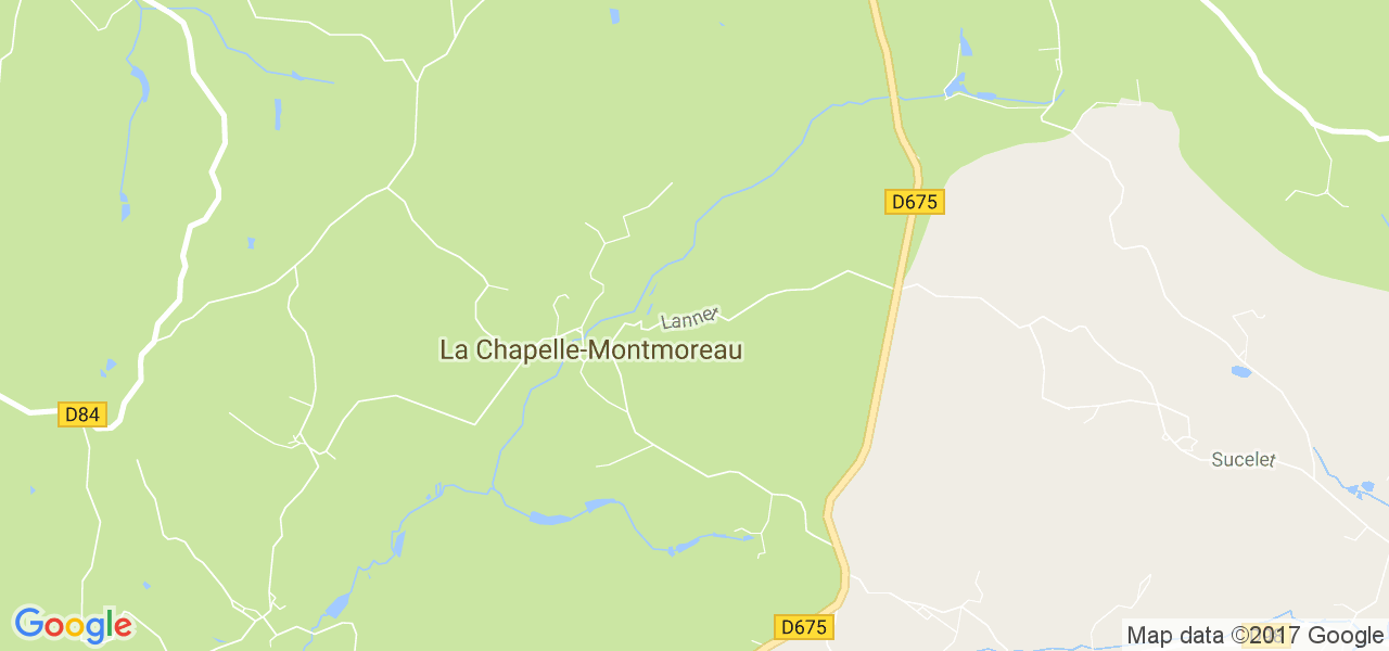 map de la ville de La Chapelle-Montmoreau