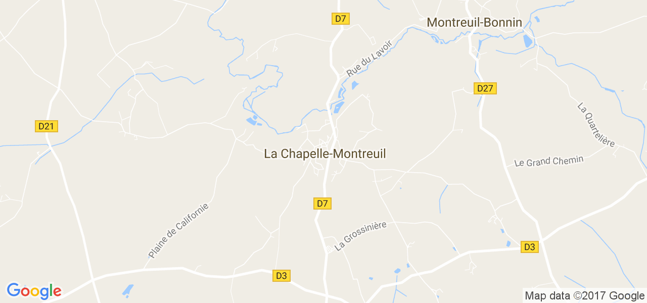 map de la ville de La Chapelle-Montreuil