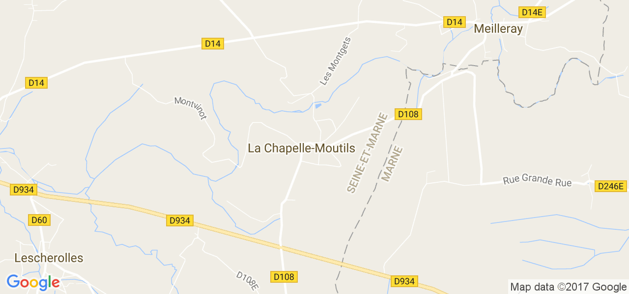 map de la ville de La Chapelle-Moutils