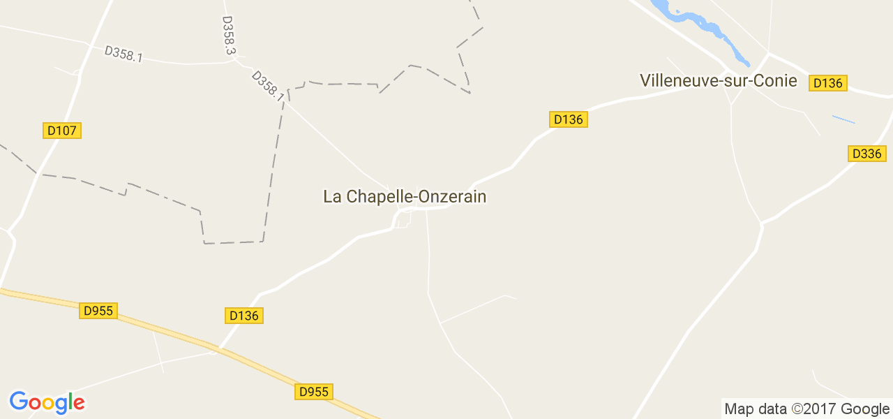 map de la ville de La Chapelle-Onzerain