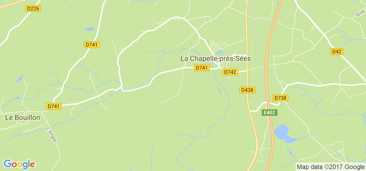 map de la ville de La Chapelle-près-Sées