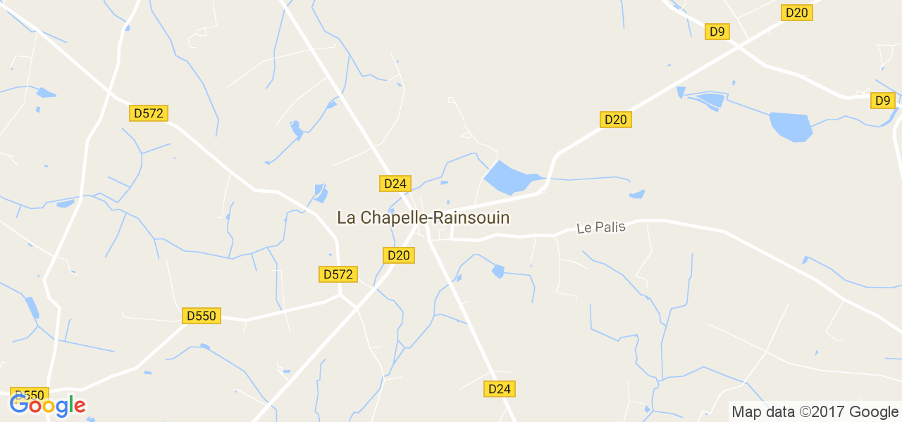 map de la ville de La Chapelle-Rainsouin