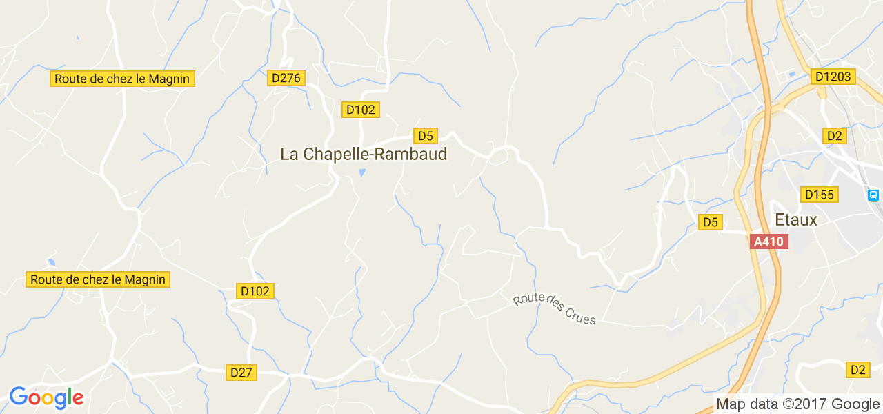 map de la ville de La Chapelle-Rambaud