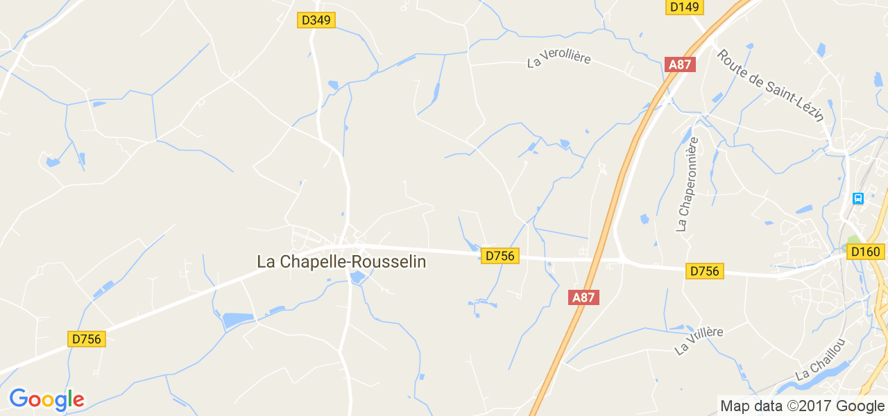 map de la ville de La Chapelle-Rousselin