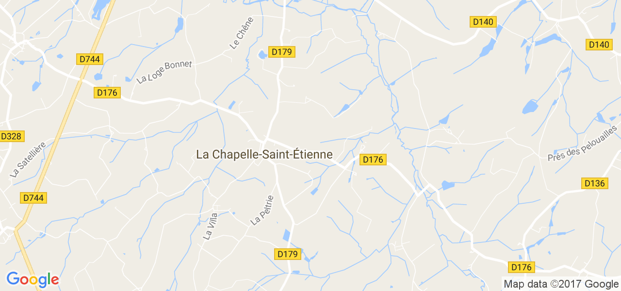 map de la ville de La Chapelle-Saint-Étienne