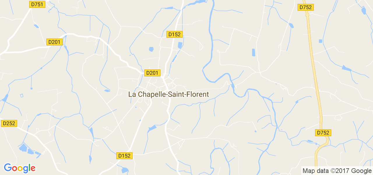 map de la ville de La Chapelle-Saint-Florent