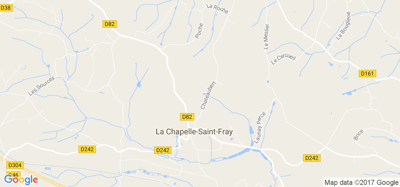 map de la ville de La Chapelle-Saint-Fray