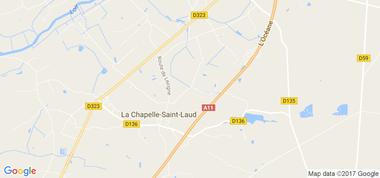 map de la ville de La Chapelle-Saint-Laud