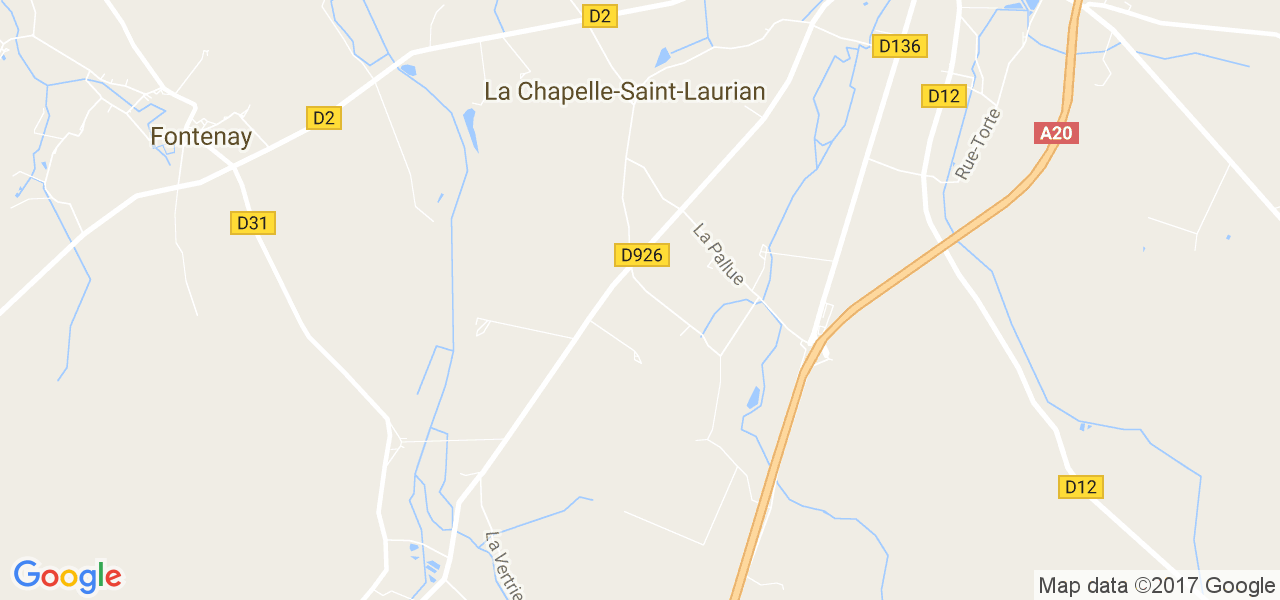 map de la ville de La Chapelle-Saint-Laurian