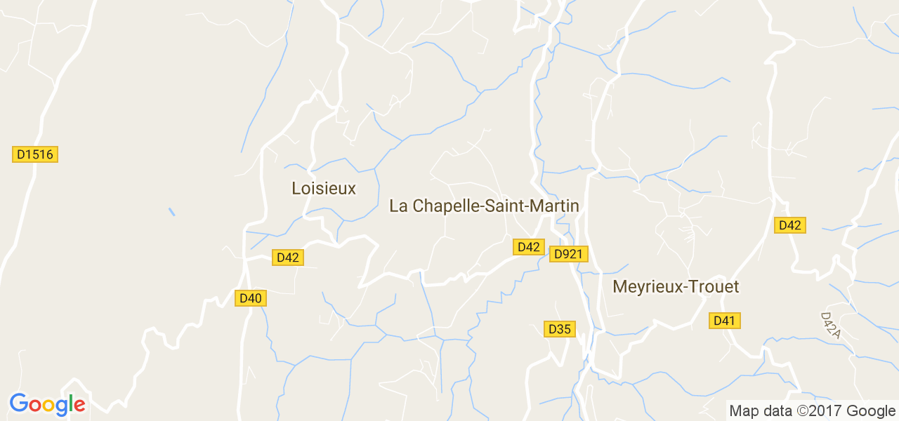 map de la ville de La Chapelle-Saint-Martin