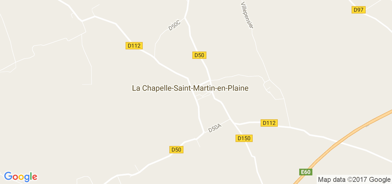 map de la ville de La Chapelle-Saint-Martin-en-Plaine