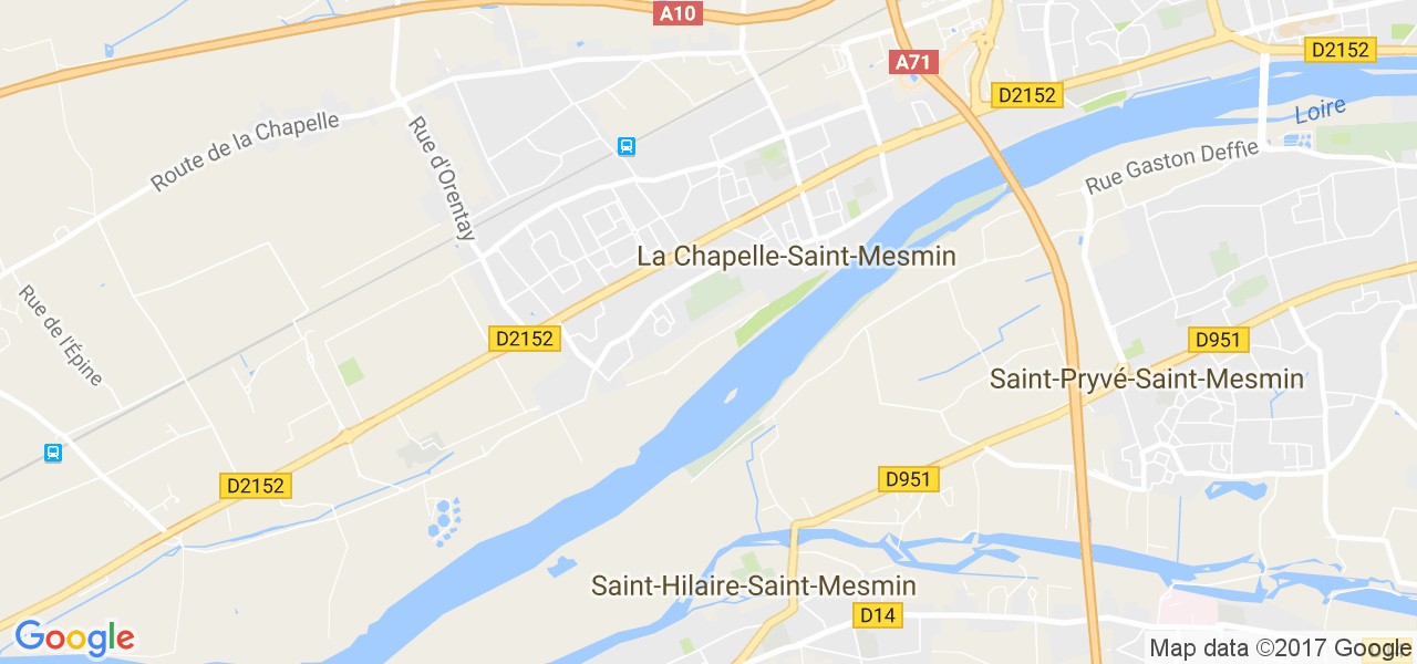 map de la ville de La Chapelle-Saint-Mesmin