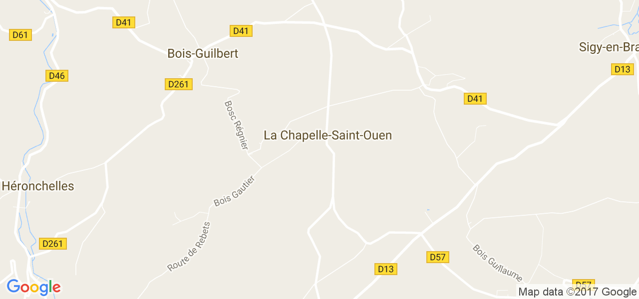 map de la ville de La Chapelle-Saint-Ouen