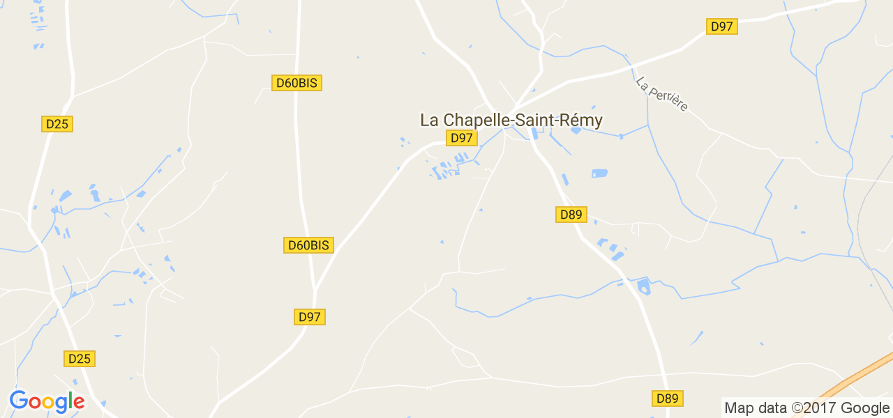 map de la ville de La Chapelle-Saint-Rémy