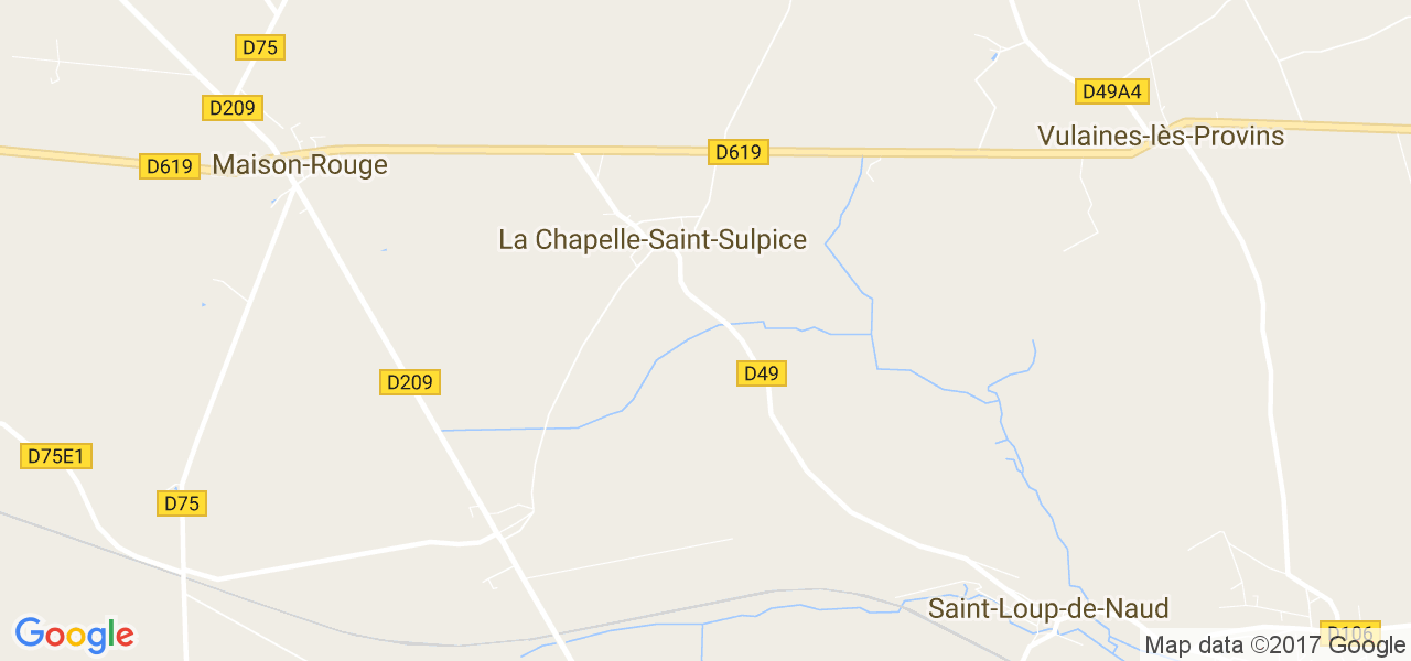 map de la ville de La Chapelle-Saint-Sulpice