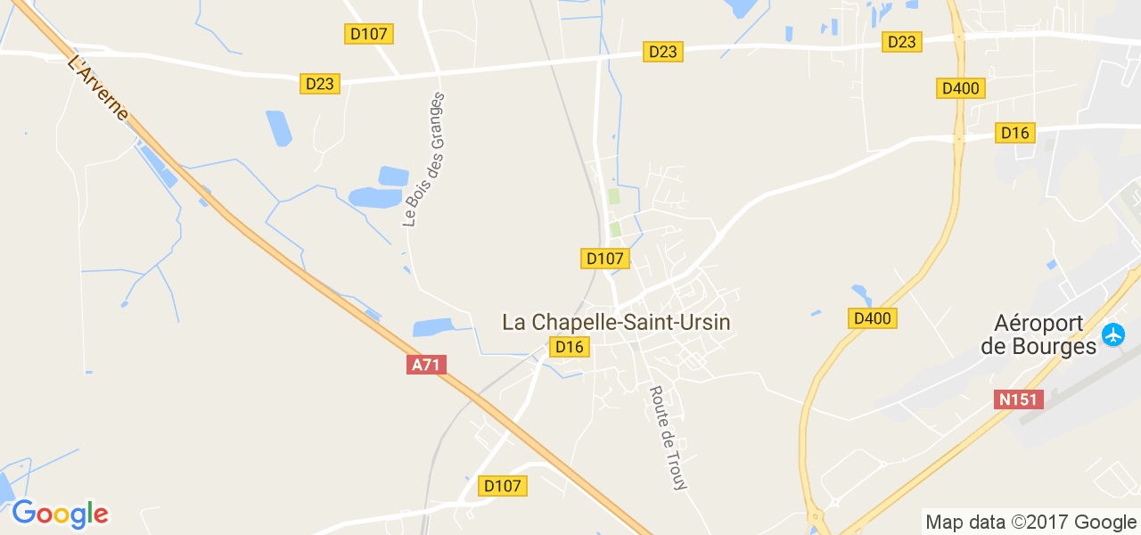 map de la ville de La Chapelle-Saint-Ursin