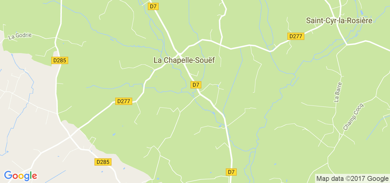 map de la ville de La Chapelle-Souëf