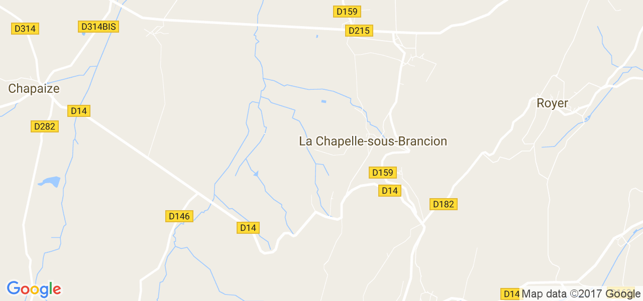 map de la ville de La Chapelle-sous-Brancion