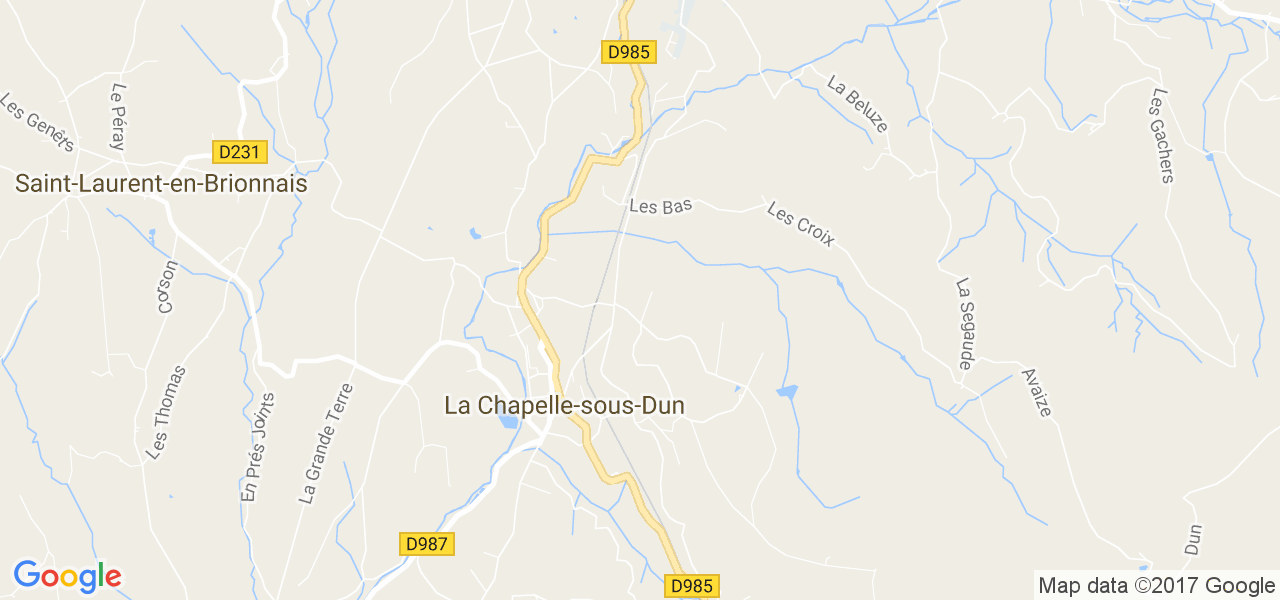 map de la ville de La Chapelle-sous-Dun