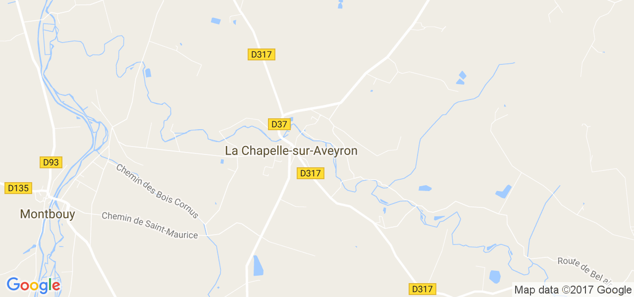 map de la ville de La Chapelle-sur-Aveyron