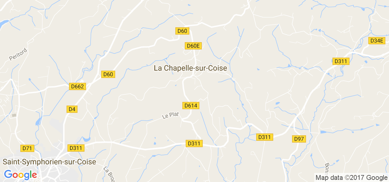 map de la ville de La Chapelle-sur-Coise