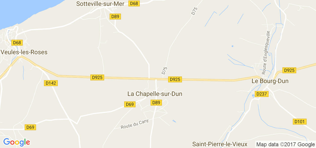 map de la ville de La Chapelle-sur-Dun