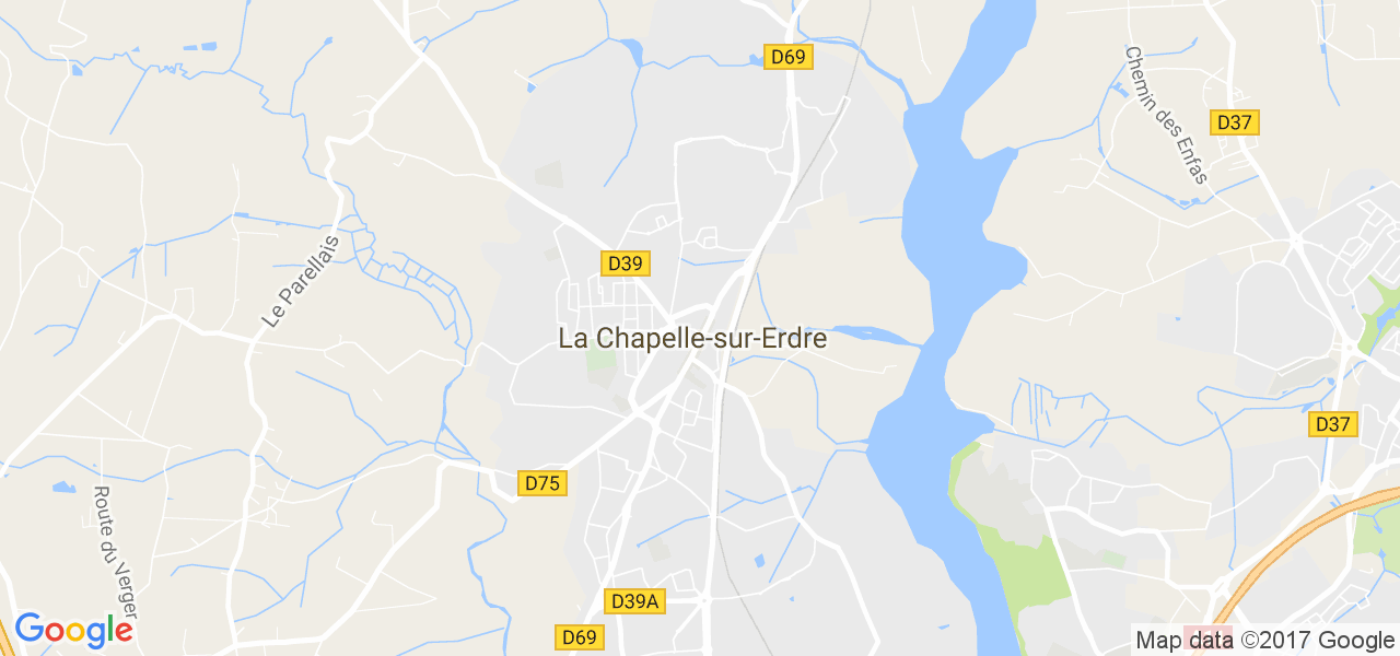 map de la ville de La Chapelle-sur-Erdre