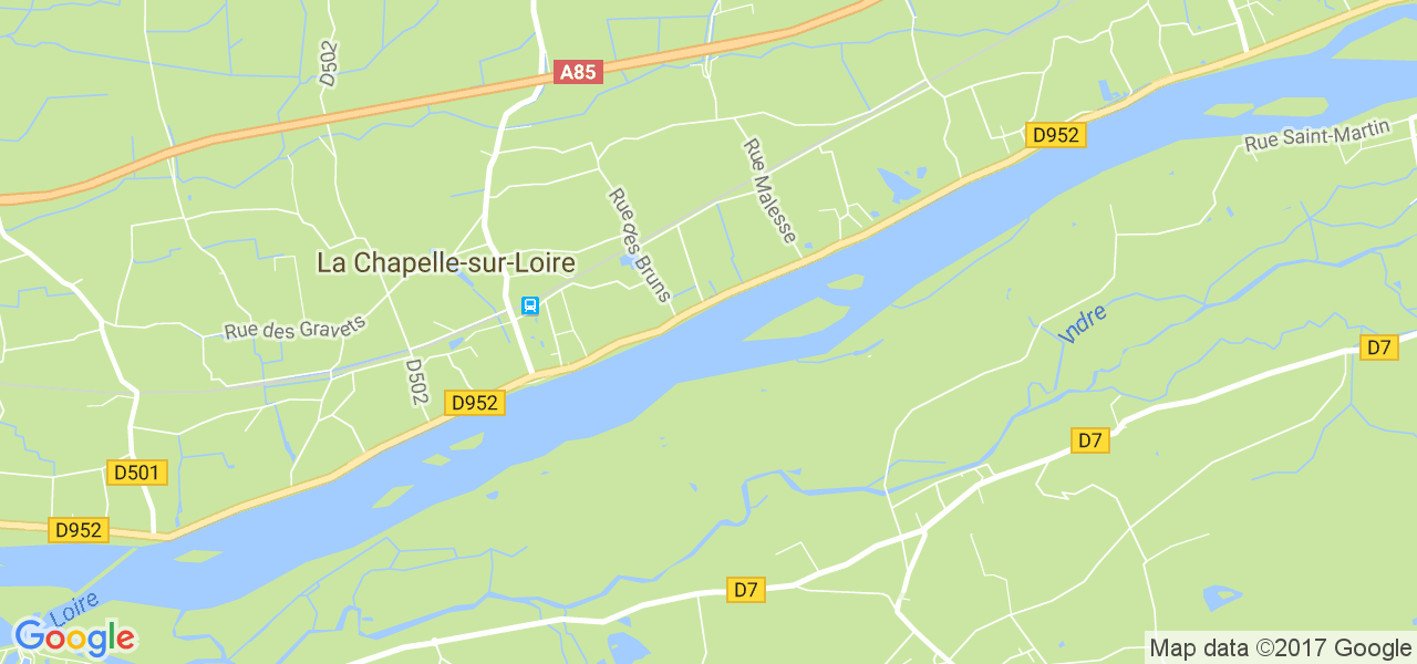 map de la ville de La Chapelle-sur-Loire