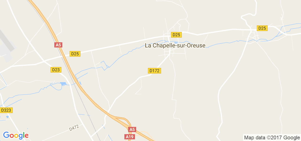 map de la ville de La Chapelle-sur-Oreuse