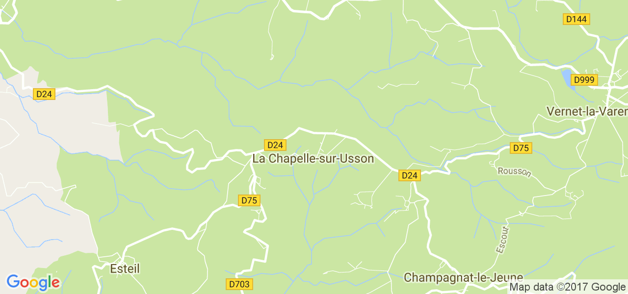 map de la ville de La Chapelle-sur-Usson