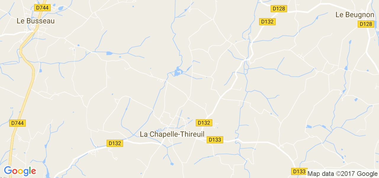 map de la ville de La Chapelle-Thireuil