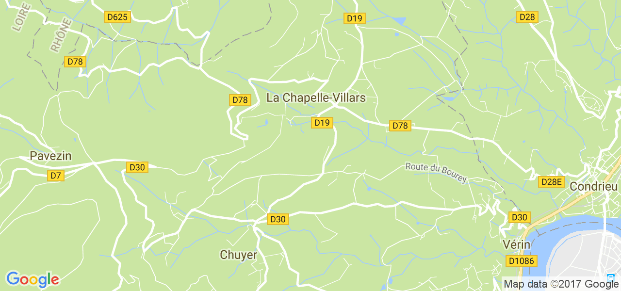 map de la ville de La Chapelle-Villars