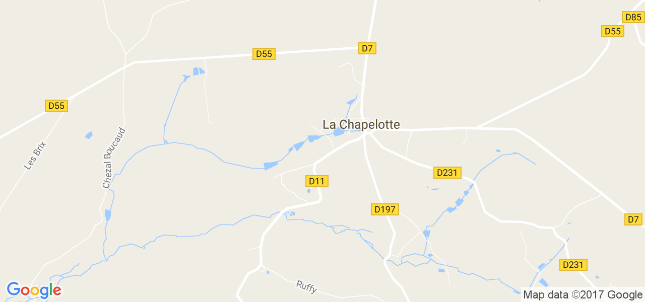 map de la ville de La Chapelotte