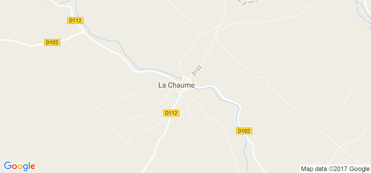 map de la ville de La Chaume