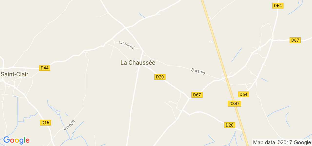 map de la ville de La Chaussée