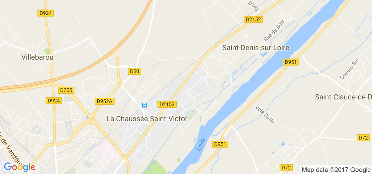 map de la ville de La Chaussée-Saint-Victor