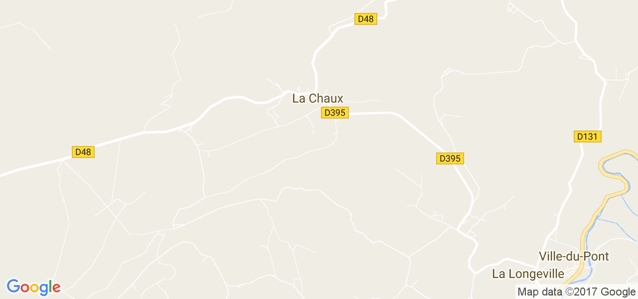 map de la ville de La Chaux